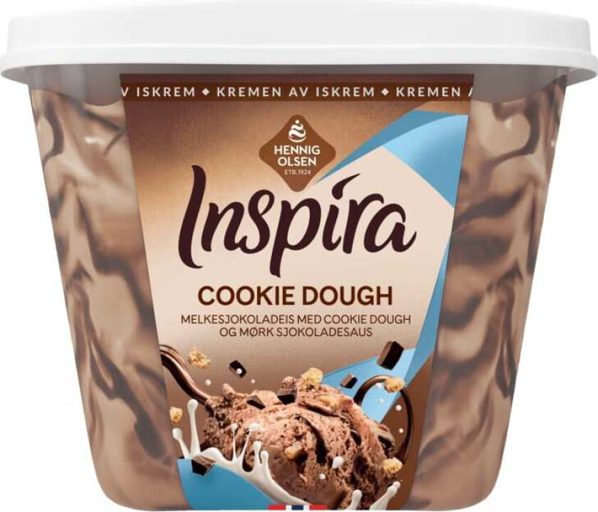 Inspira Iskrem Sjokolade Cookie Dough 0,9l Heo