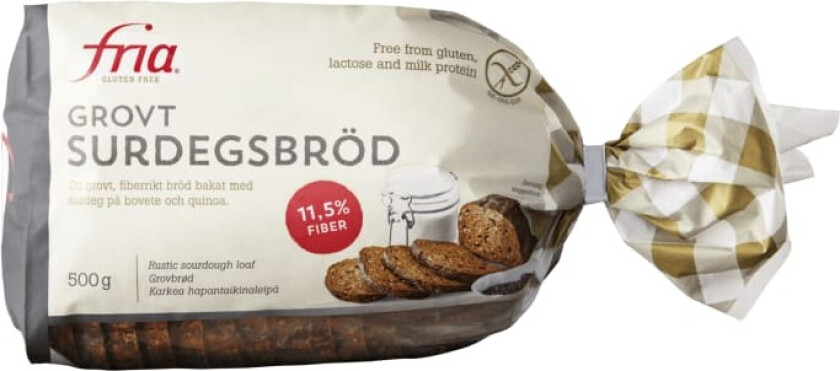 Fria Grovt Surdeigsbrød Glutenfri 500g