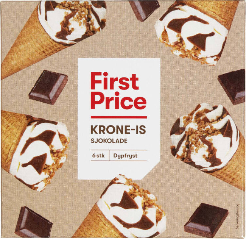 Krone-Is Sjokolade 6stk