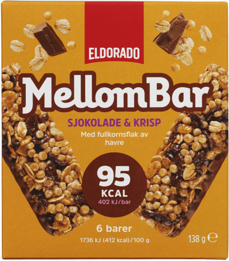 Bilde av Mellombar Sjokolade&Krisp 138g