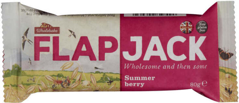 Flapjack Summerberry glutenfri 80g