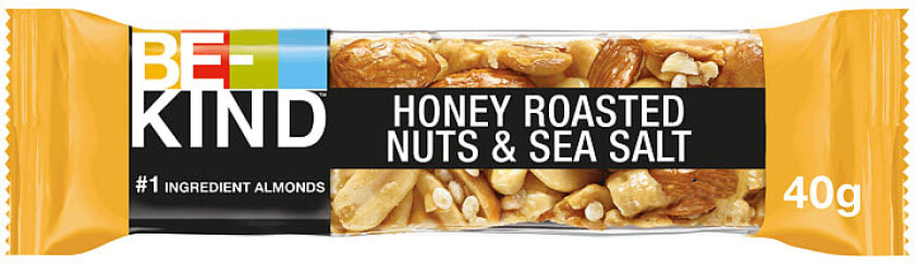 Be-Kind Nøttebar Honey Roasted Nuts&Seasalt 40g