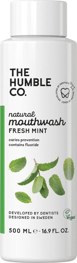 Natural Mouthwash Fresh Mint, 500 ml