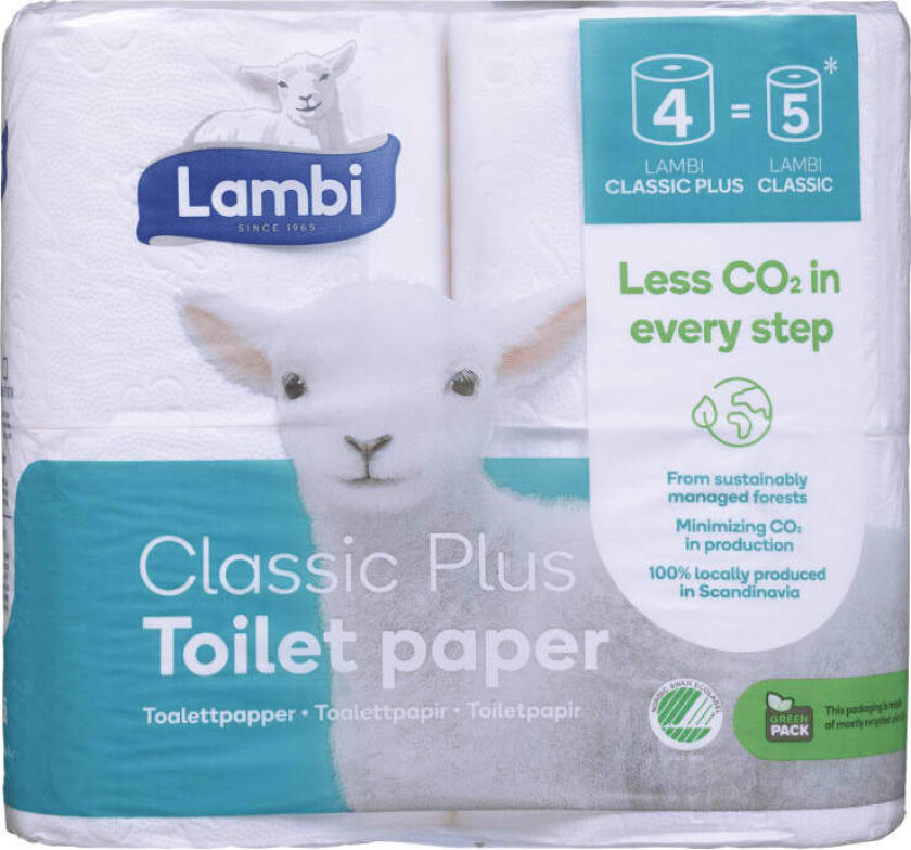 Toalettpapir Classic Plus 4pk