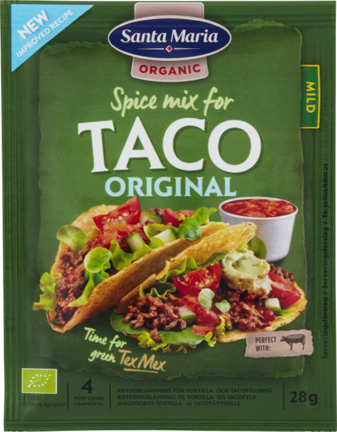 Bilde av Taco Spice Mix Original Organic 28g St.Maria