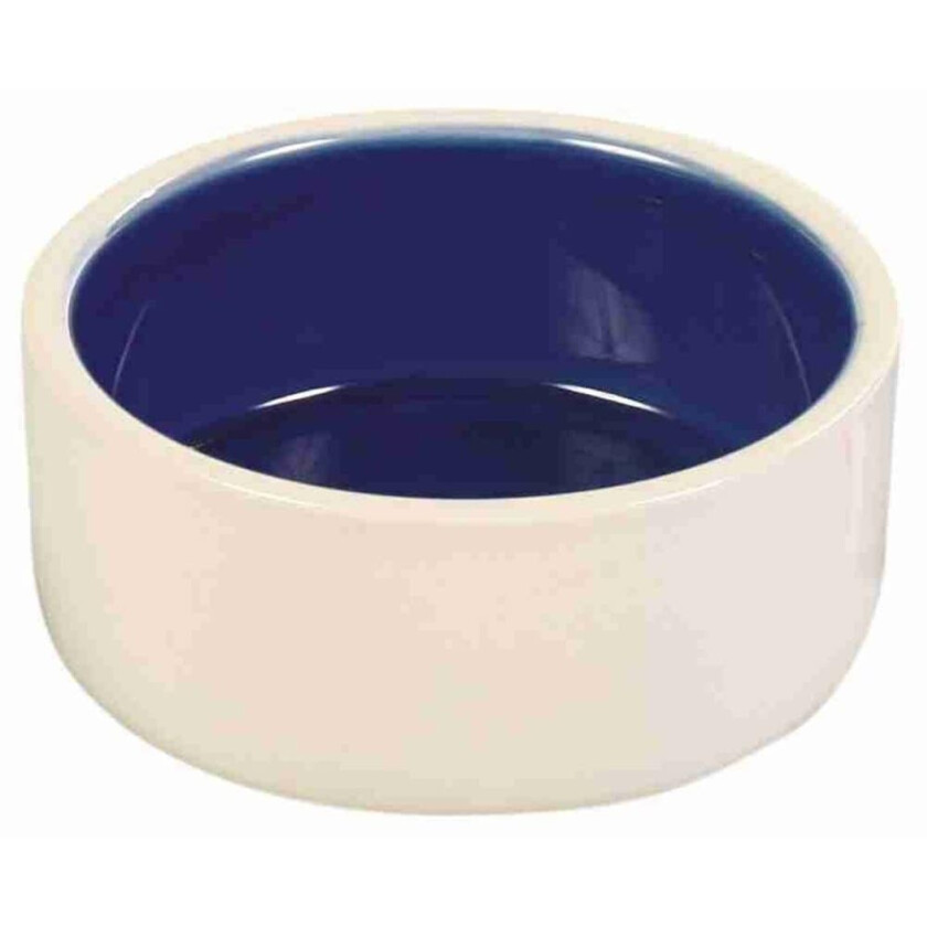Keramikkskål Hvit og Blå (350 ml)