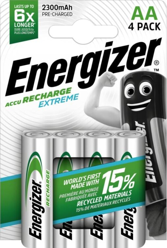 Energizer® AccuRecharge Extreme batterier